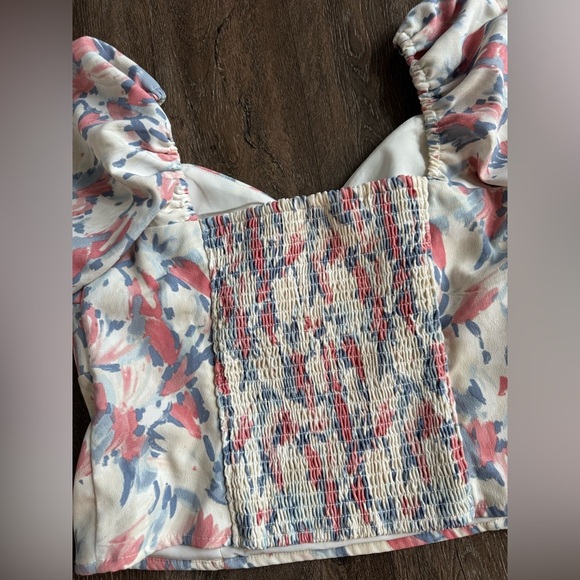 Abercrombie & Fitch Multicolor Puff Sleeve Blouse - Picture 7 of 7